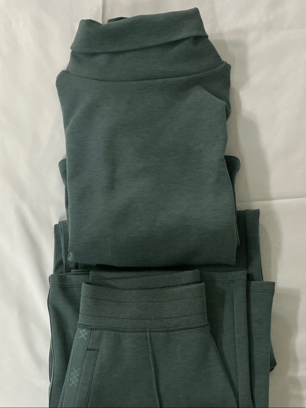 RHONE DreamGlow Mock Neck Pullover Hoodie and DreamGlow Trouser